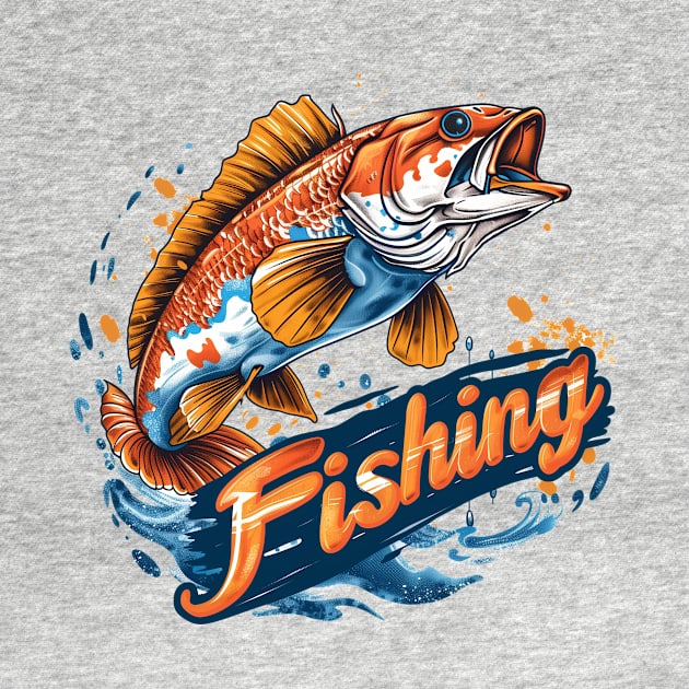 Fishing t-shirt by GreenMary Design